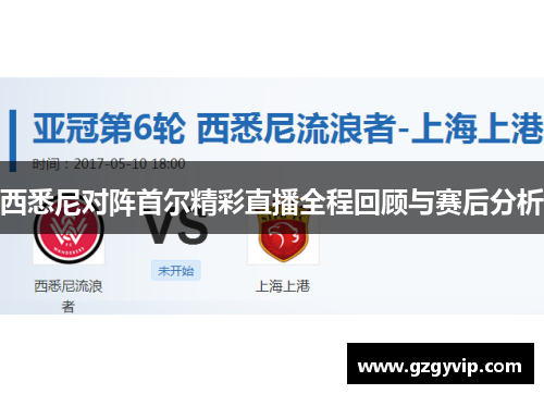 西悉尼对阵首尔精彩直播全程回顾与赛后分析